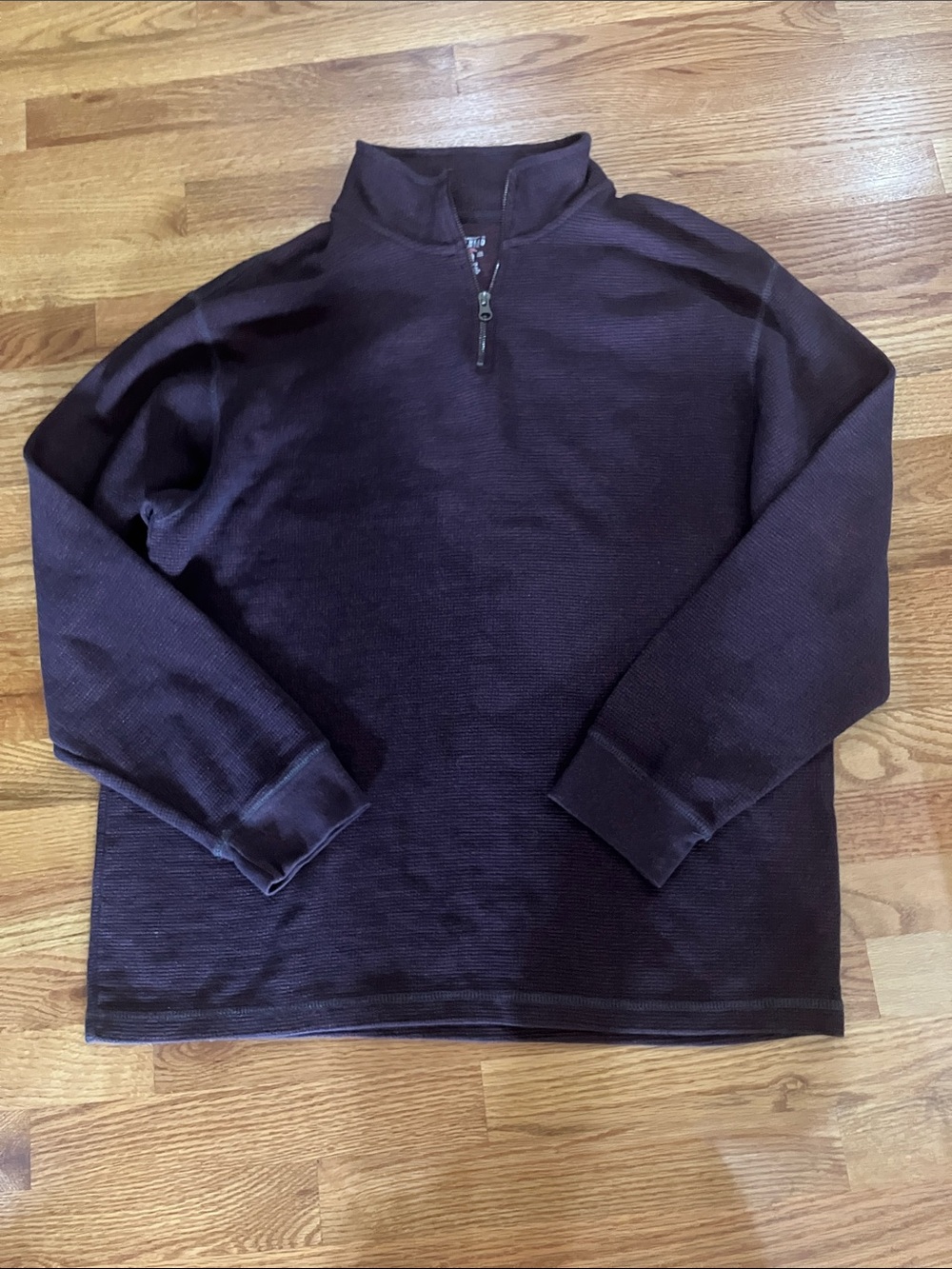 RedHead Men's Quarter-Zip Sweater - Plum Sz XL GUC